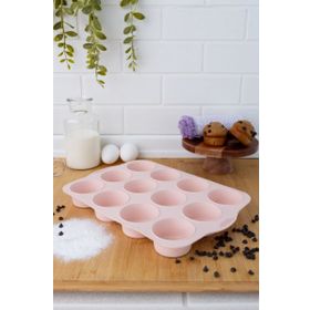 Silicolife SL-030 12'li Silindir Muffin Kek Kalıbı