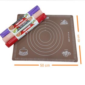 Silicolife SL-044 Kahverengi 40x50 cm Ölçülü Silikon Hamur Açma Matı