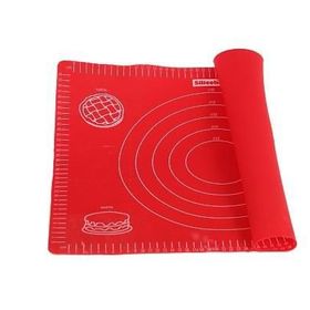 Silicolife SL-044 Kırmızı 40x50 cm Ölçülü Silikon Hamur Açma Matı