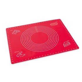 Silicolife SL-044 Kırmızı 40x50 cm Ölçülü Silikon Hamur Açma Matı