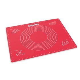 Silicolife SL-044 Kırmızı 40x50 cm Ölçülü Silikon Hamur Açma Matı