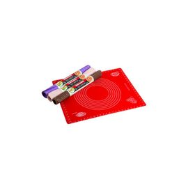 Silicolife SL-044 Kırmızı 40x50 cm Ölçülü Silikon Hamur Açma Matı