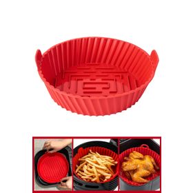 Silicolife SL099 20x5 cm Yanmaz Yapışmaz Airfryer Silikon Pişirme Kabı