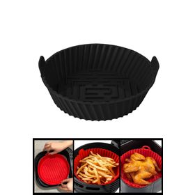 Silicolife SL099 20x5 cm Yanmaz Yapışmaz Airfryer Silikon Pişirme Kabı