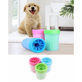 Silikon Jel Fırçalı Kedi Köpek Büyük Pati Ayak Yıkama Kovası