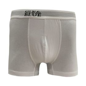 Silk & Blue Beyaz Erkek Boxer
