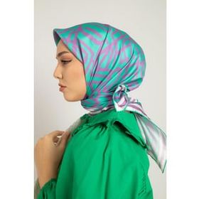 Silk Home 11391-09 Mint Yeşili Desenli Tivil İpek Eşarp