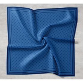 Silk Home 11393-08 Mavi Desenli Sura İpek Eşarp