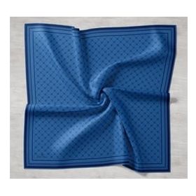 Silk Home 11393-08 Mavi Desenli Sura İpek Eşarp