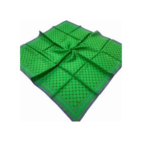 Silk Home 11393-95 Neon Yeşili Monogram Desenli Tivil İpek Eşarp