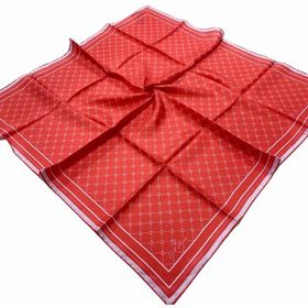 Silk Home 11393-98 Nar Çiçeği Monogram Desenli Tivil İpek Eşarp