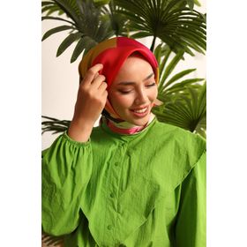 Silk Home 11404-18 Renkli Tivil İpek Eşarp