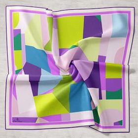 Silk Home 11404-26 Renkli Tivil İpek Eşarp