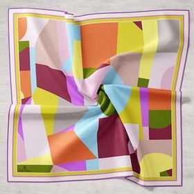 Silk Home 11404-27 Renkli Tivil İpek Eşarp