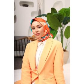 Silk Home 11408-38 Pembe-Pudra Çiçek Desen Tivil İpek Eşarp