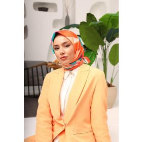 Silk Home 11408-38 Pembe-Pudra Çiçek Desen Tivil İpek Eşarp