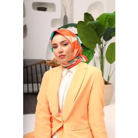 Silk Home 11408-38 Pembe-Pudra Çiçek Desen Tivil İpek Eşarp