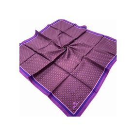 Silk Home 11414-97 Mor Geometrik Desenli Tivil İpek Eşarp