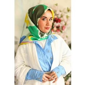 Silk Home 11425-01 Tivil Sarı Pembe Karma Desen İpek Eşarp
