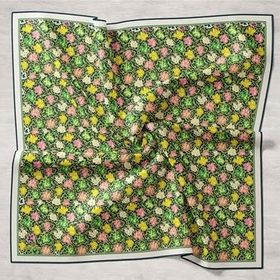 Silk Home 11428-13 Yeşil Karma Desen Tivil İpek Eşarp