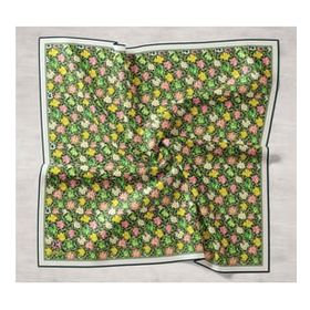 Silk Home 11428-13 Yeşil Karma Desen Tivil İpek Eşarp