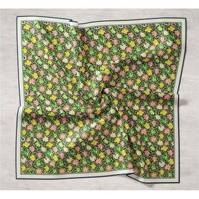 Silk Home 11428-13 Yeşil Karma Desen Tivil İpek Eşarp