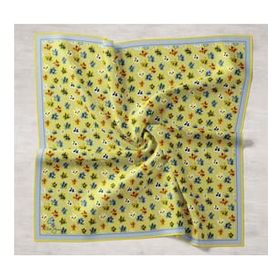 Silk Home 11428-14 Tivil Sarı Karma Desen İpek Eşarp