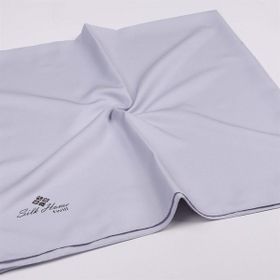 Silk Home Gümüş Düz Renk Twill Eşarp