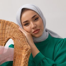 Silk Home Gümüş Düz Renk Twill Eşarp