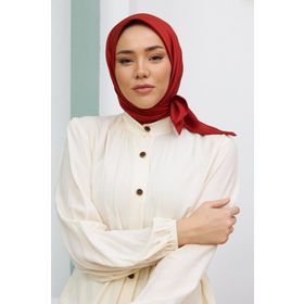 Silk Home Gümüş Düz Renk Twill Eşarp