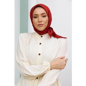 Silk Home Gümüş Düz Renk Twill Eşarp