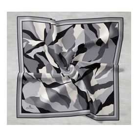 Silk Home SYR26552 Gri Desenli Sura İpek Eşarp