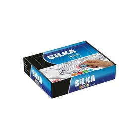 Silka 20'li Dört Renk Karışık Neon Silgi