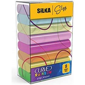 Silka 5786306 N:SG51 8'li Curved Rainbow Neon Silgi
