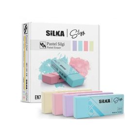 Silka ART.45 Pastel 4 Renk 30'lu Silgi