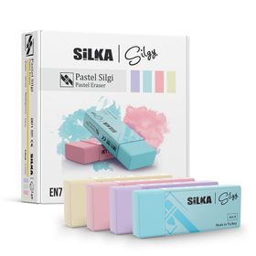 Silka ART4 Pastel Karışık Renk 20'li Silgi