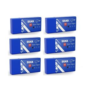 Silka ART9X6 Orta Boy 6'lı Sınav Silgisi