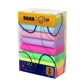 Silka Curved Rainbow 8'li Silgi