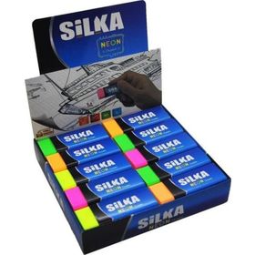 Silka Neon 4 Renk 30'lu Öğrenci Silgisi