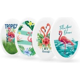 Silka SG20 12 Desen Elips Flamingo Serisi Silgi