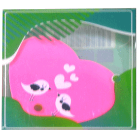 Silka Silgy Art54 Bird Love Pembe Silgi