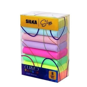 Silka Silgy Curved Rainbow 8’li Silgi