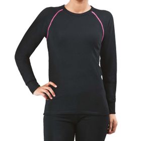 Silk&Blue Kadın Siyah Gri Termal Üst İçlik