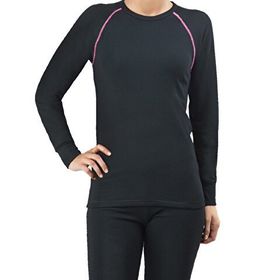 Silk&Blue Kadın Siyah Gri Termal Üst İçlik