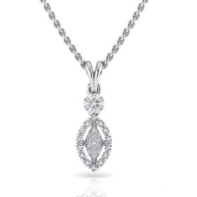 Silvanit 0.12 Karat Pırlantalı Kolye