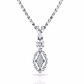 Silvanit 0.12 Karat Pırlantalı Kolye
