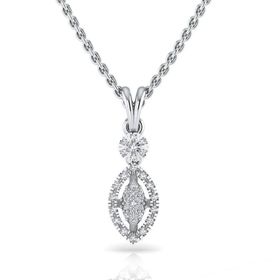 Silvanit 0.12 Karat Pırlantalı Kolye