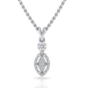 Silvanit 0.12 Karat Pırlantalı Kolye