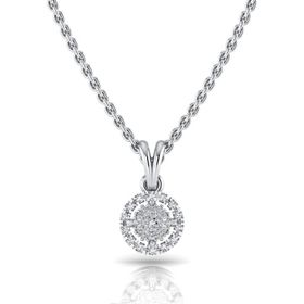 Silvanit 0.14 Karat Pırlantalı Kolye
