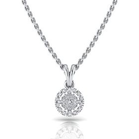 Silvanit 0.14 Karat Pırlantalı Kolye